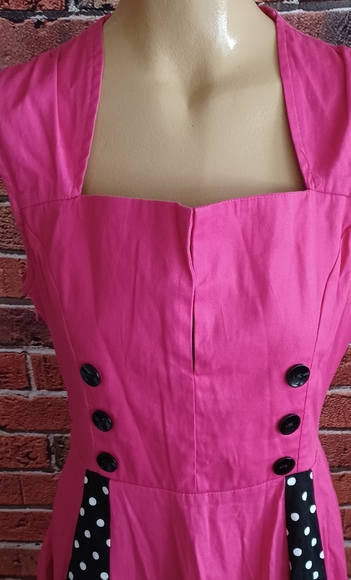 PINK PIN UP DRESS - Picture 8 of 12